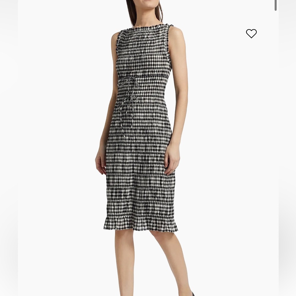 DOEN NWT ROSELLA DRESS -- NOIR GRETA GINGHAM size medium